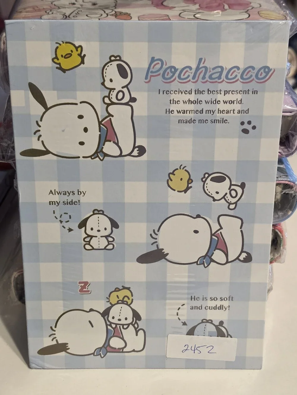 NB-2452 Pochacco Notepad — Desk pad hard back design.